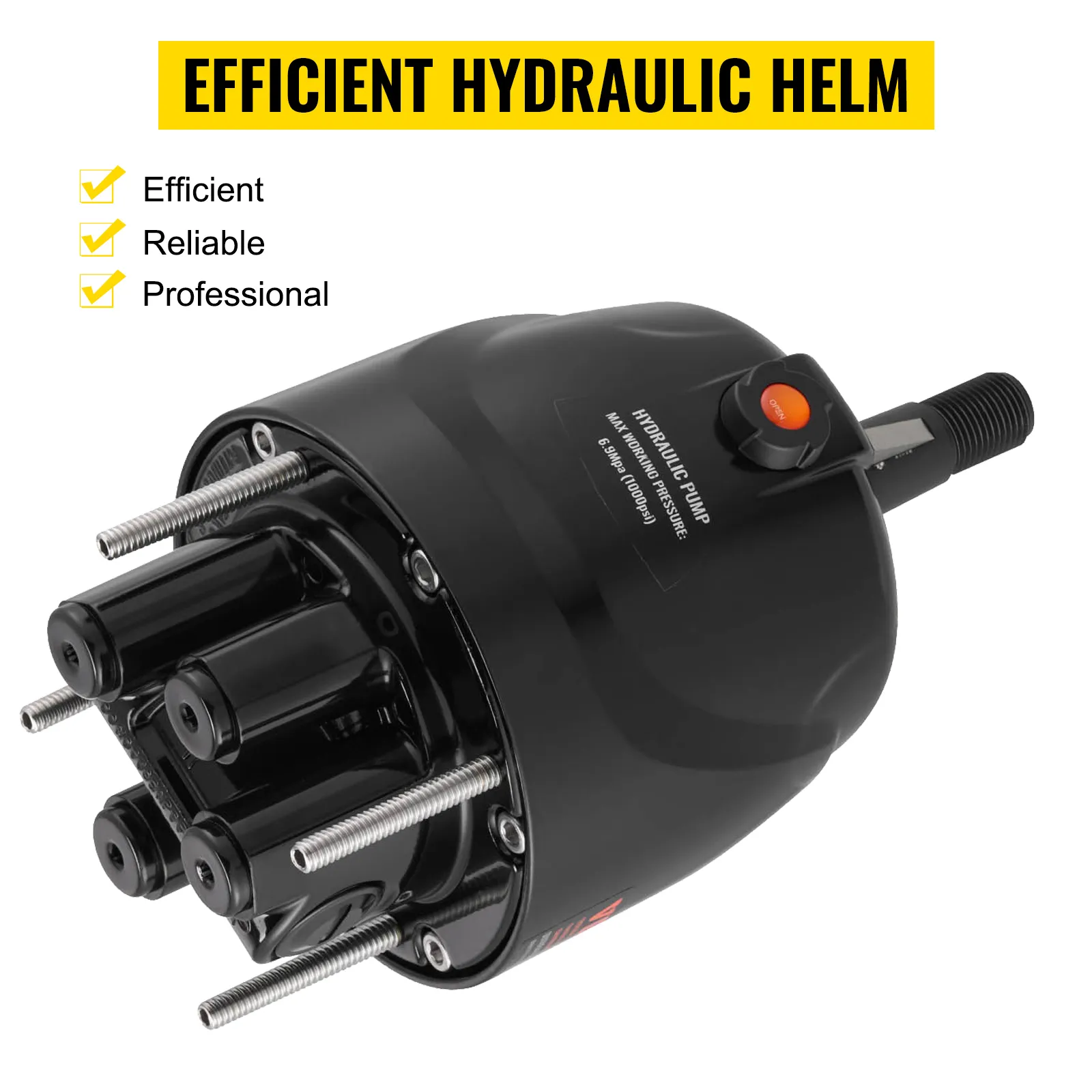VEVOR hydraulic boat steering kit, efficient hydraulic helm for professional use