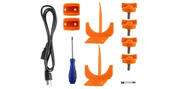 Piezas para exprimidor comercial VEVOR, incluido cable de alimentación, herramientas y accesorios para naranjas.