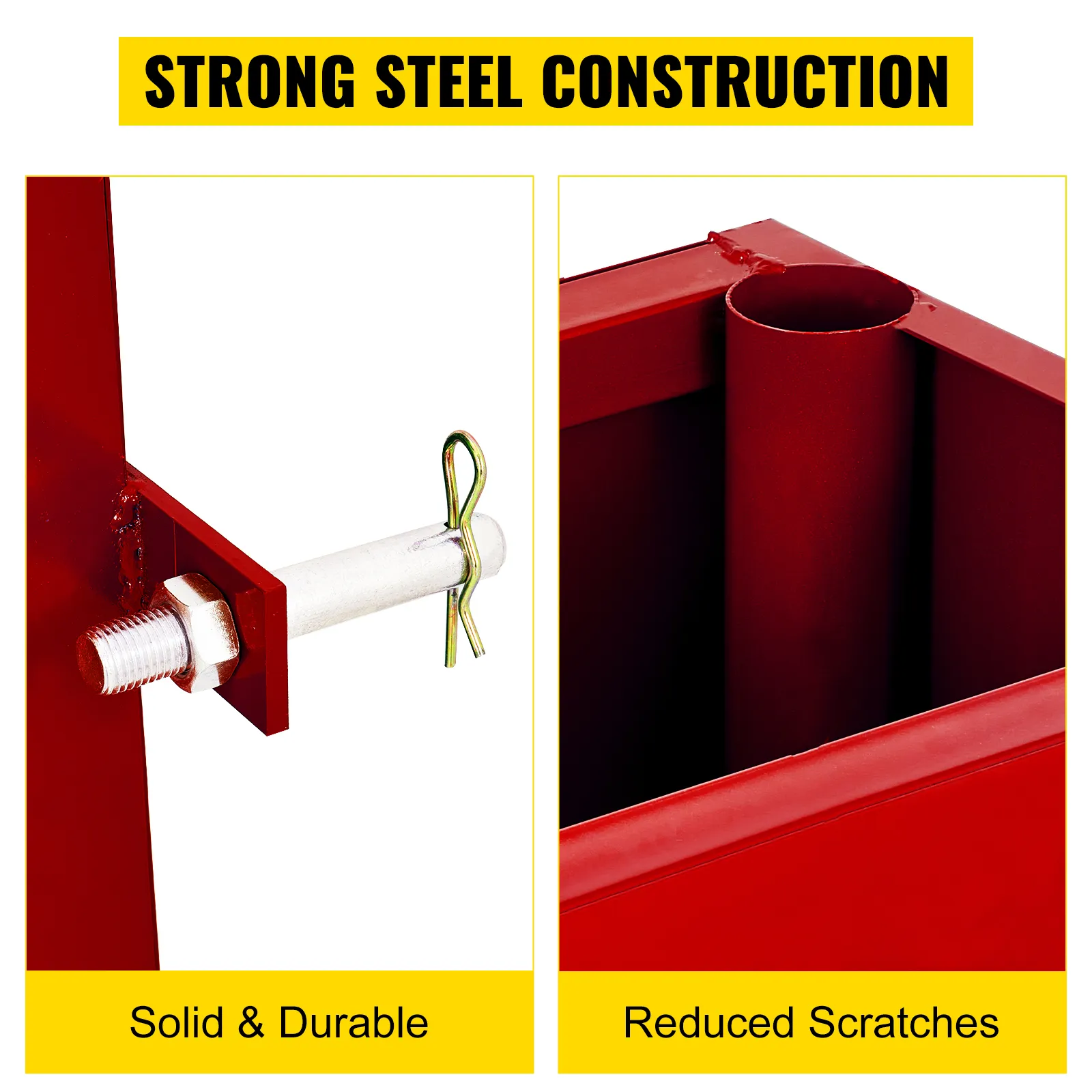 Caja de lastre de 3 puntos VEVOR, construcción de acero resistente, sólida y duradera, reducción de rayones.