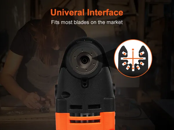 VEVOR oscillating tool with universal interface fits most blades on the market.