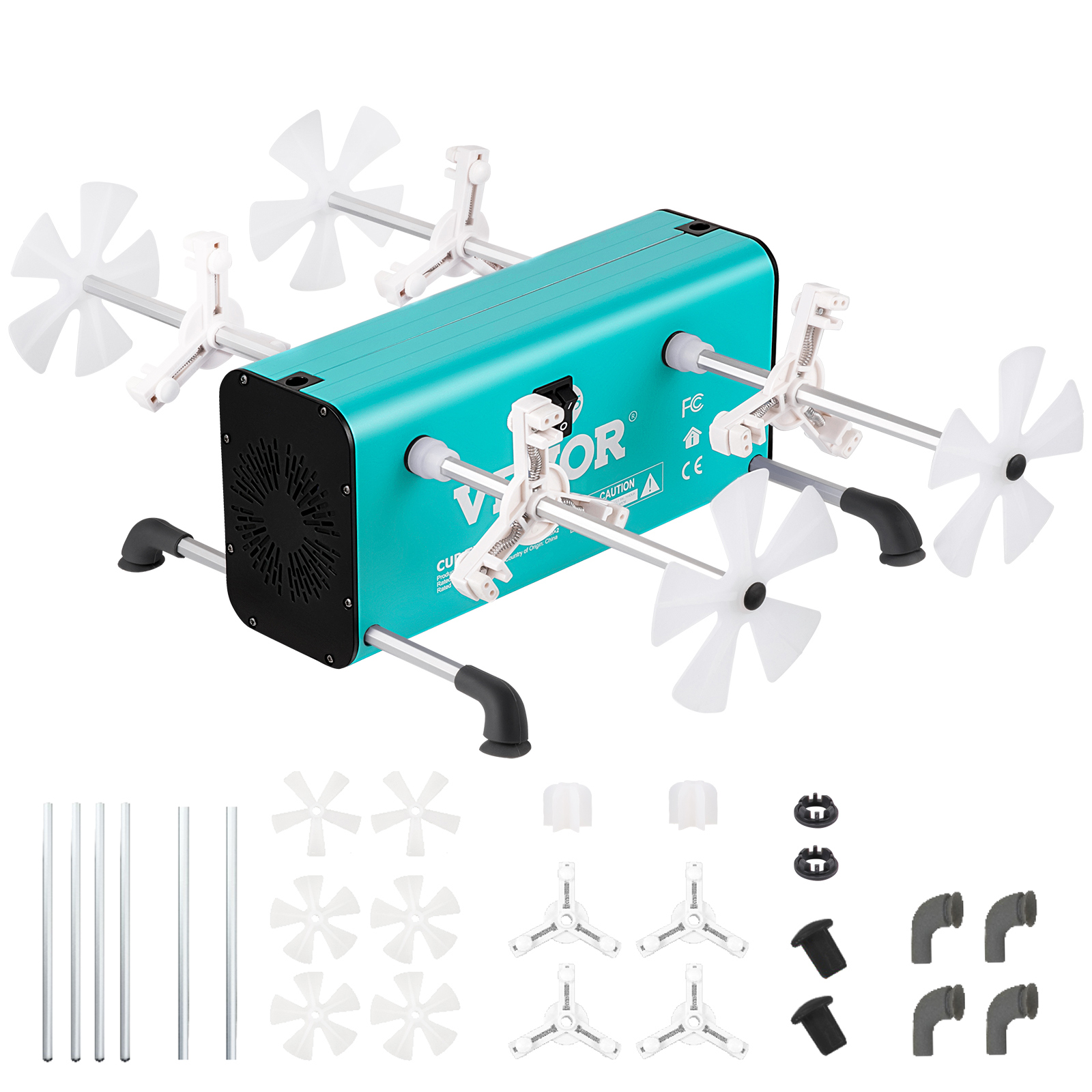 VEVOR 4 Cup Turner, 2 Speeds Multiple Tumbler Spinner Rotator