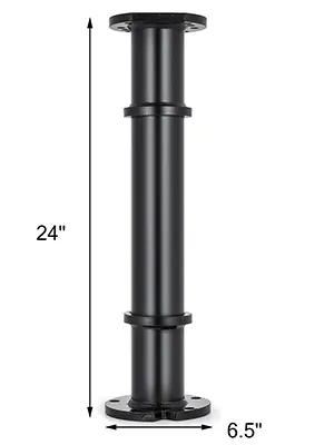 Extractor de cojinetes de eje trasero VEVOR, herramienta cilíndrica negra de 24" de alto y 6,5" de ancho.