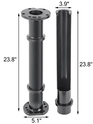 VEVOR toyota rear axle bearing puller, black, cylindrical with measurements.