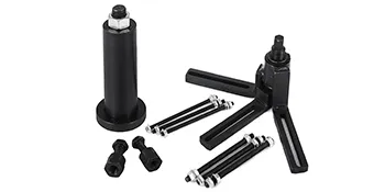 VEVOR crank case splitter with bolts and parts on a white background.