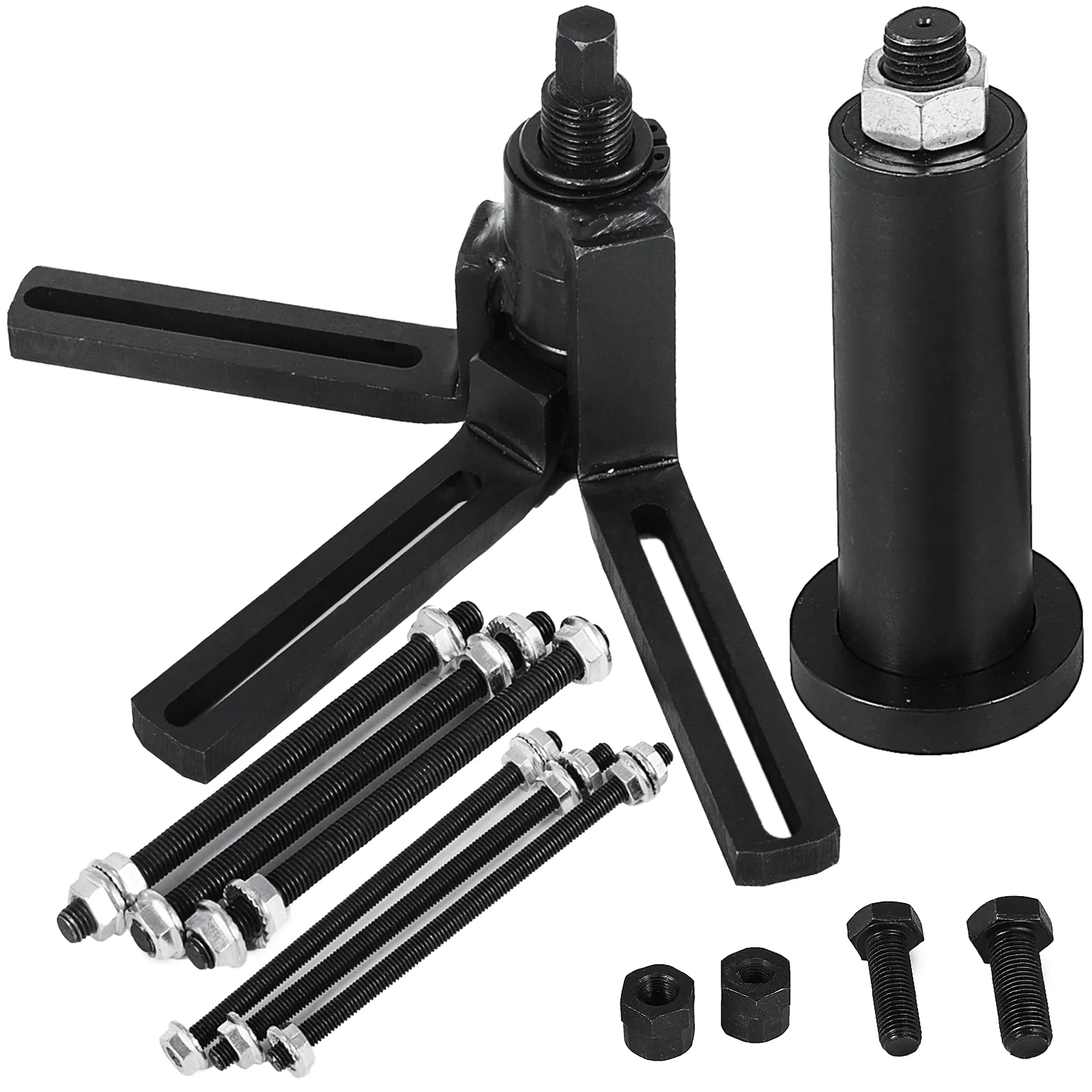 VEVOR crank case splitter with screws and bolts on white background.