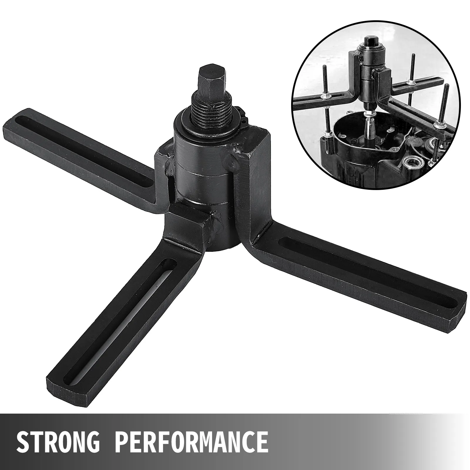 VEVOR crank case splitter with three arms and an enhancement of its application.