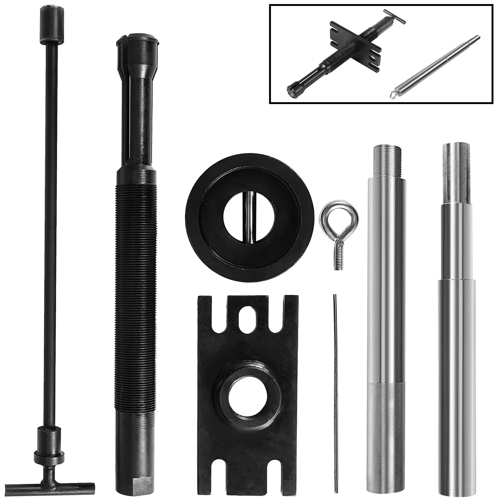 VEVOR gimbal bearing tool kit with various black and silver components.