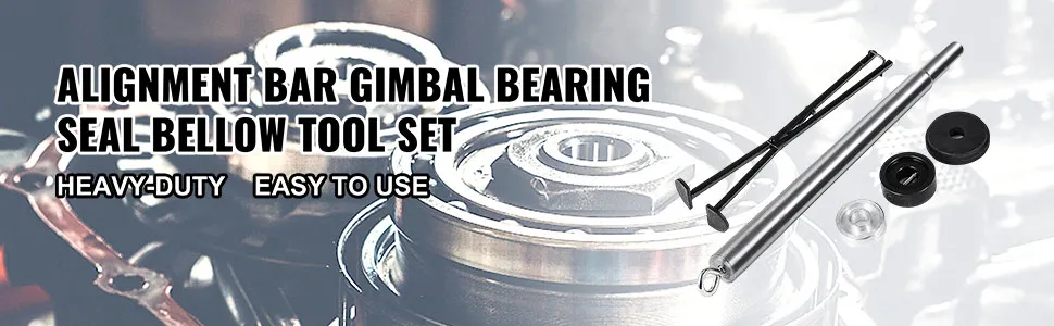 Juego de herramientas de barra de alineación VEVOR con herramientas para cojinetes de cardán, sellos y fuelles. Para trabajo pesado.