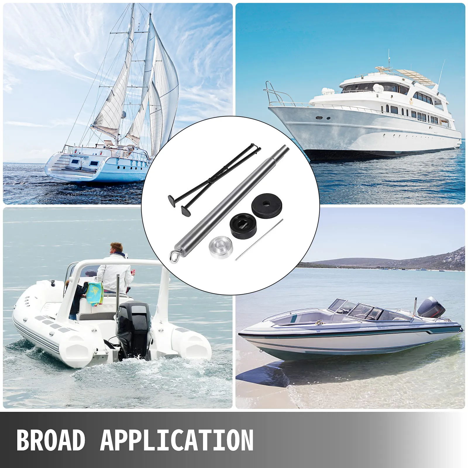 Juego de herramientas de barra de alineación VEVOR para barcos, yates y veleros en el agua. Amplia aplicación.