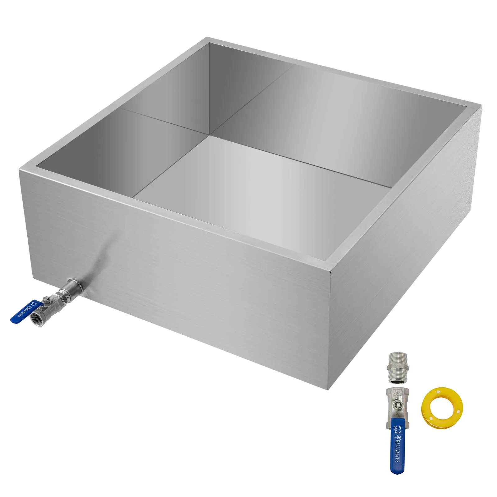 VEVOR maple syrup evaporator pan with precision spout and valve for efficient processing