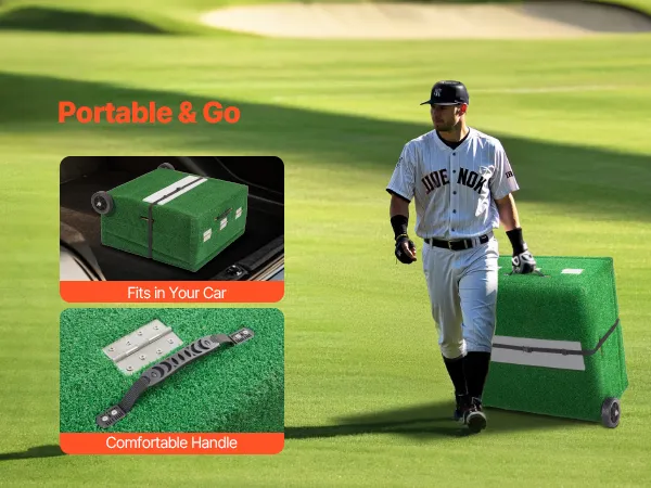 90 in Pitching Mound Portable Pitcher Mound Baseball Softball Outdoor Training
