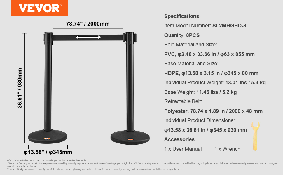 小物 Destroy black stall DuraSteel Crowd Control Barriers Line Dividers - Metal