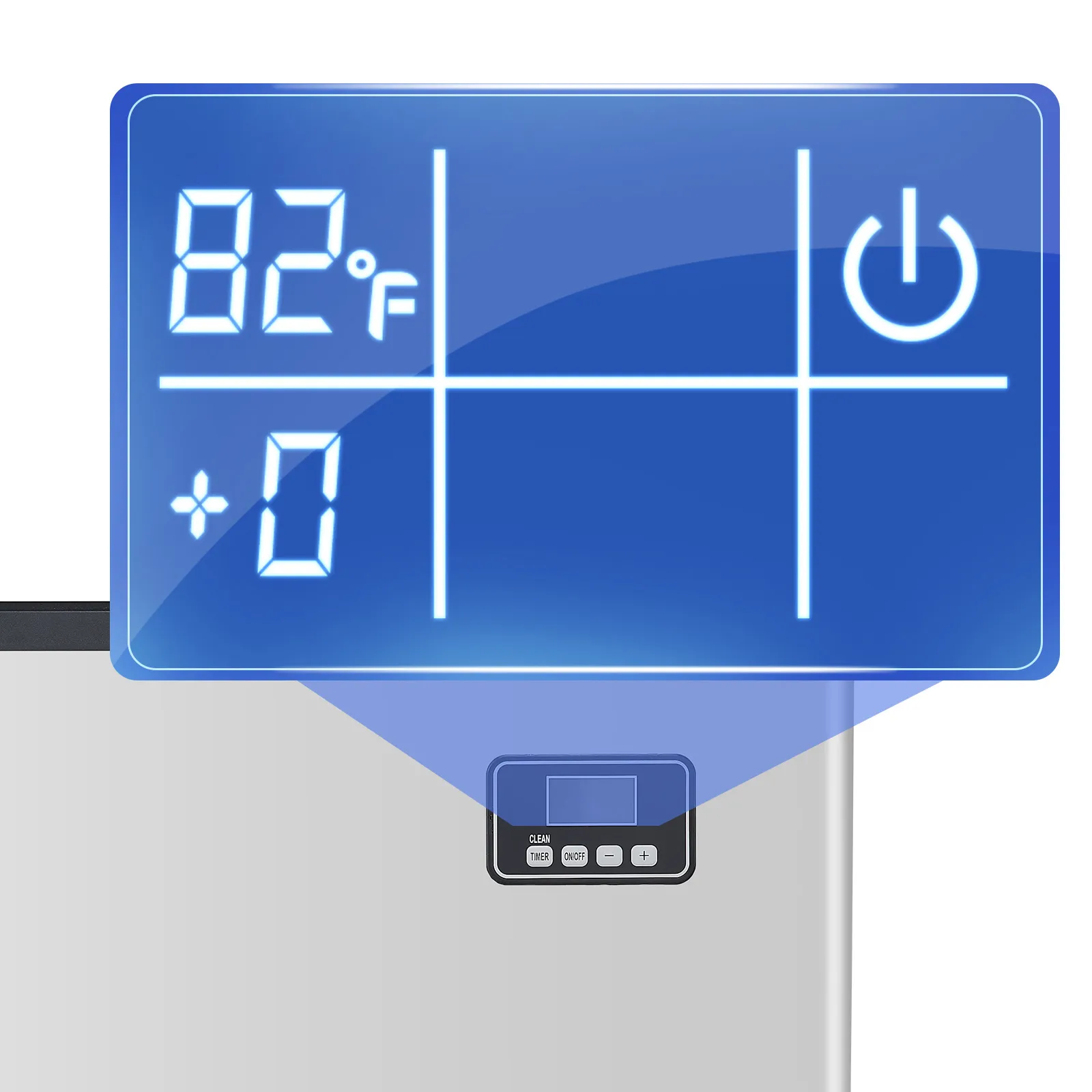 Commercial Ice Maker 360LBS/24H with 300LBS Storage Bin Auto Self-Cleaning