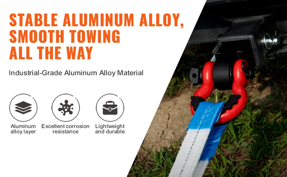VEVOR trailer hitch receiver with aluminum alloy layer, corrosion resistance, and lightweight durability.