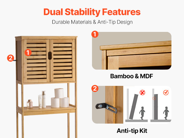 Armoire De Rangement Pour Salle De Bain - 165,1 Cm, Blanc, Gain De Place Au-dessus Des Toilettes Ou Machine à Laver - 11