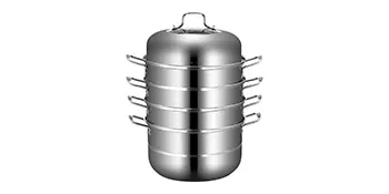 VEVOR stainless steel steamer with multi-tier stackable design