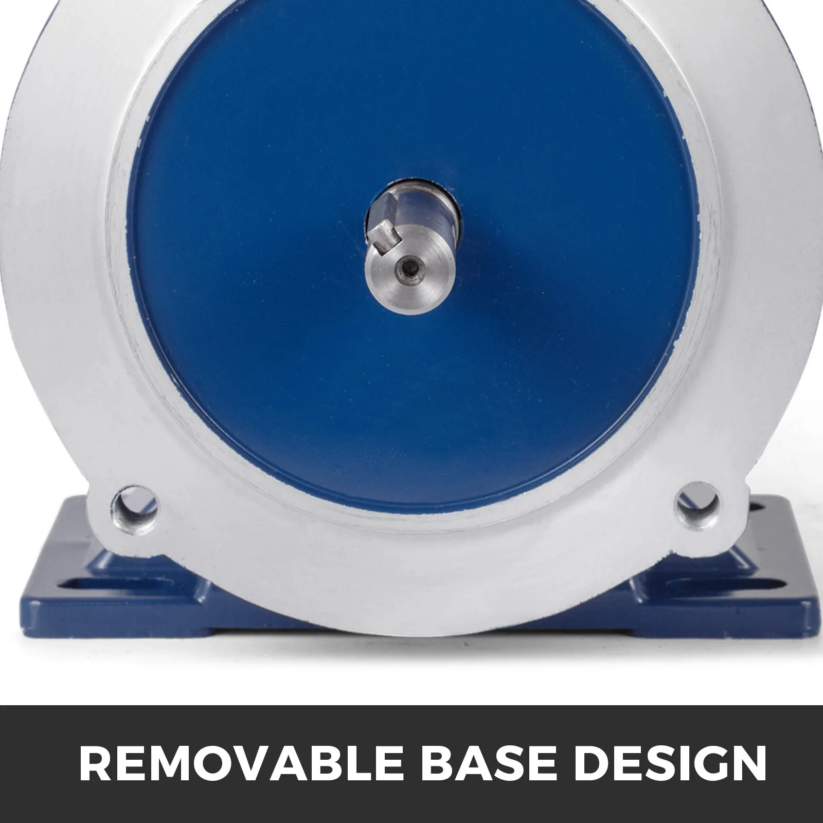 VEVOR dc motor with removable base design shown from the front.