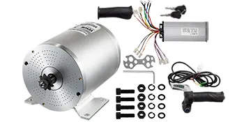 VEVOR 2000w brushless motor with controller, wiring, and accessories.