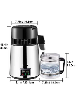 Comptoir De Distillateur D'eau Pure De Dentisterie En Acier Inoxydable