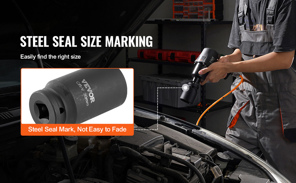 VEVOR Axle Nut Socket Set – 1/2