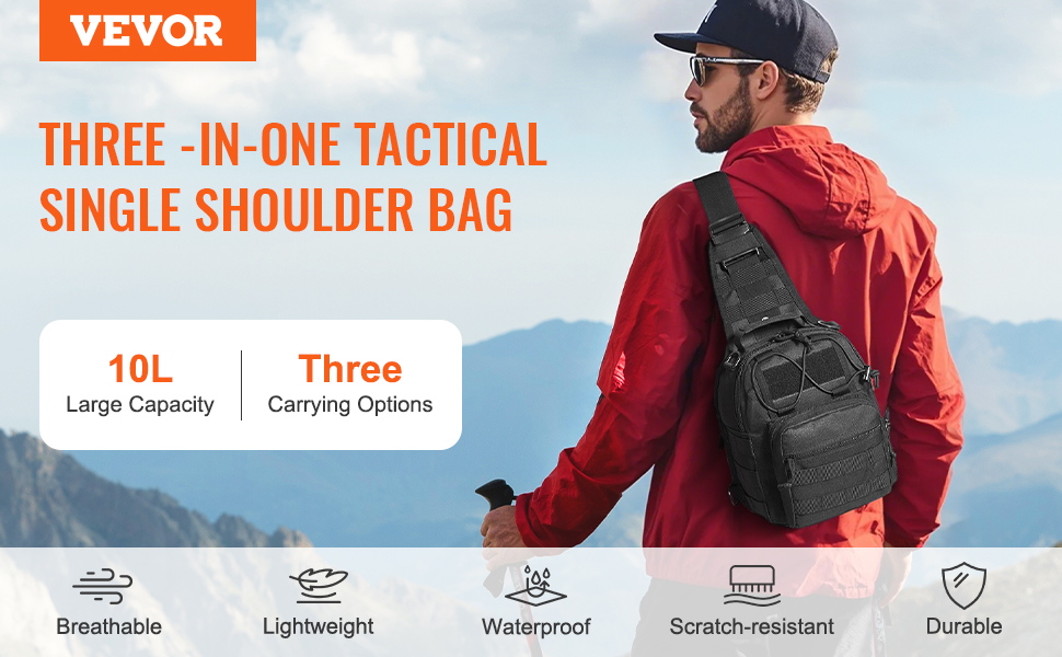 VEVOR Taktischer Rucksack 40 L – Mit MOLLE-System, Wasserdicht & Vielseitig Für Outdoor