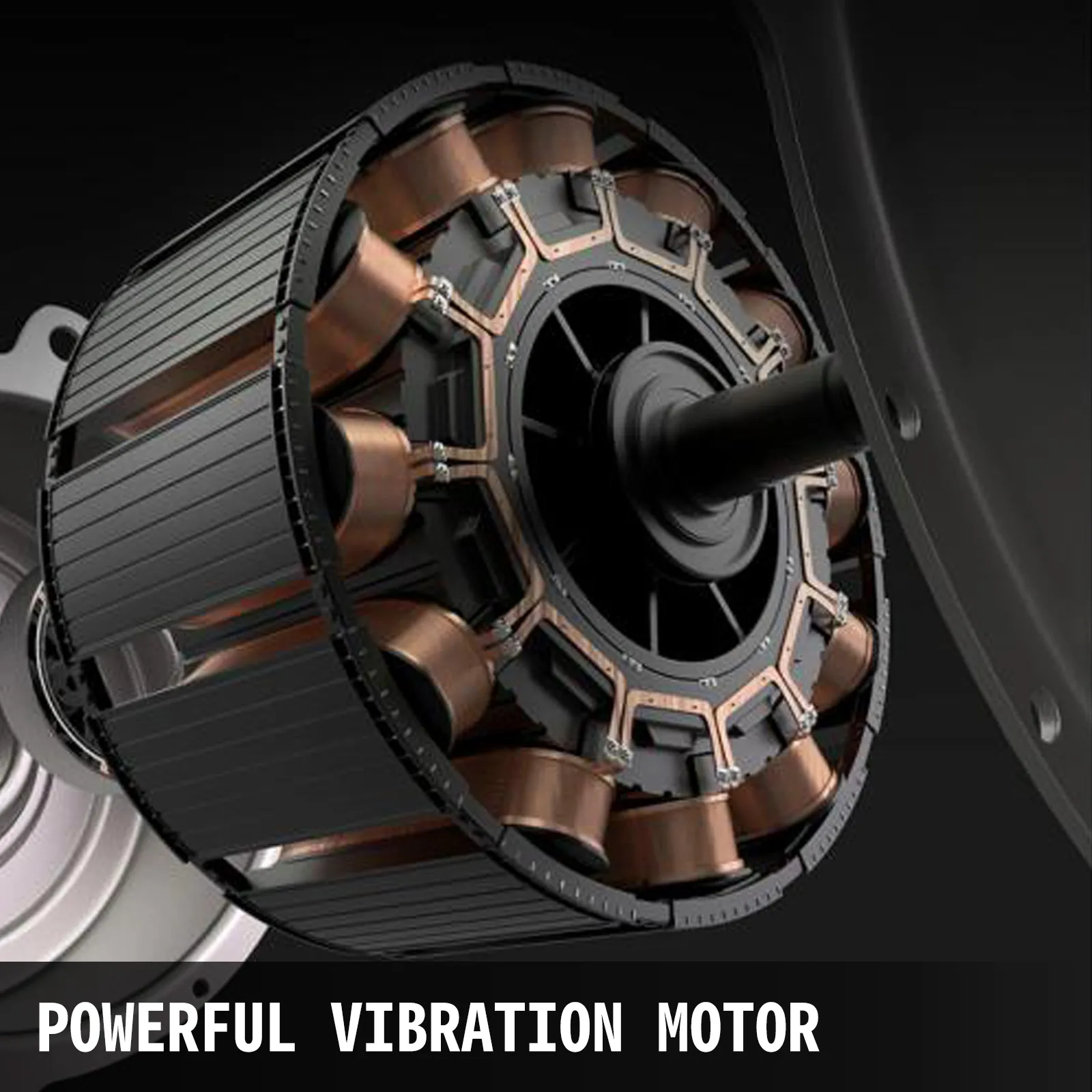 powerful vibration motor of the VEVOR sieve shaker with copper coil components.