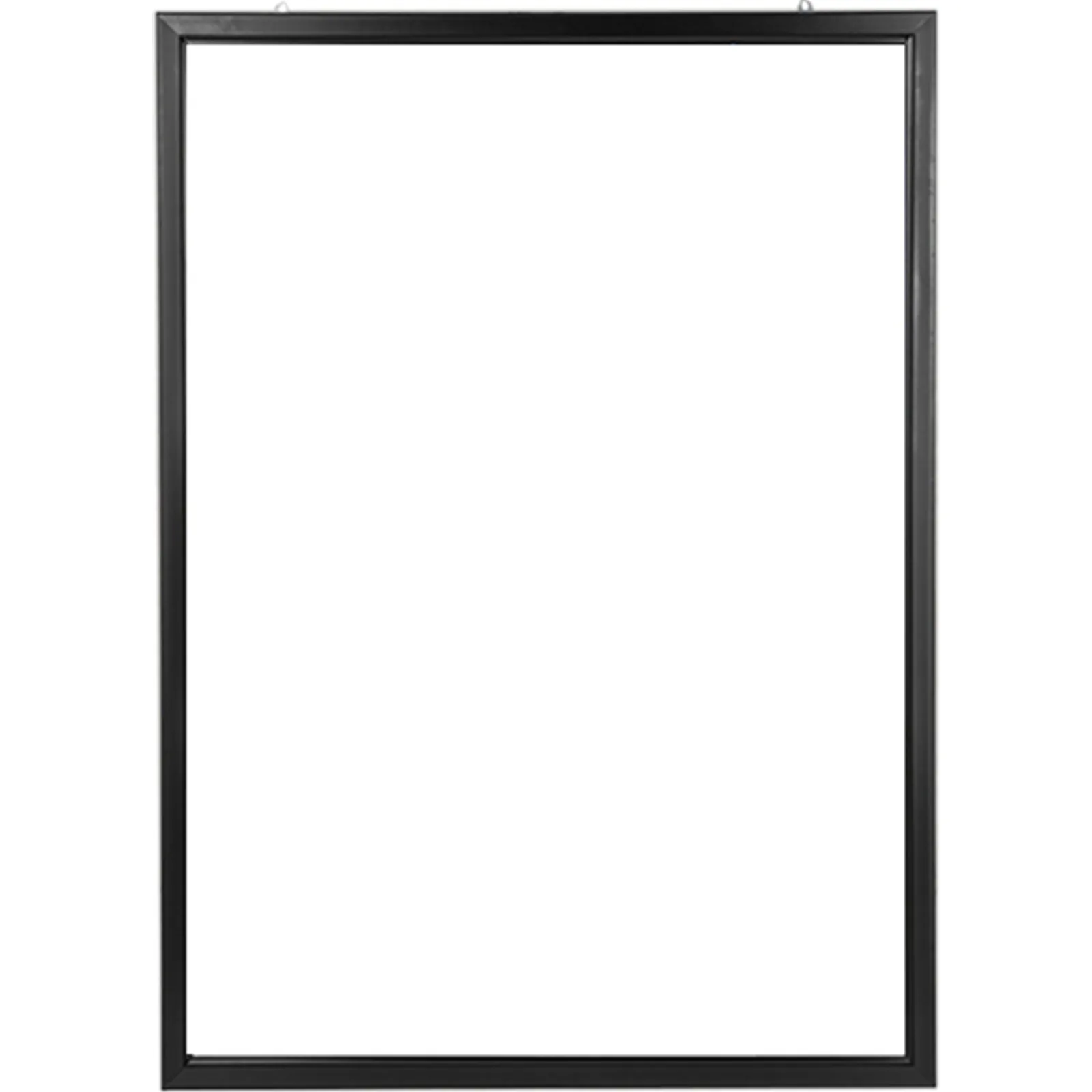 Marco de póster de película LED VEVOR negro con fondo blanco.
