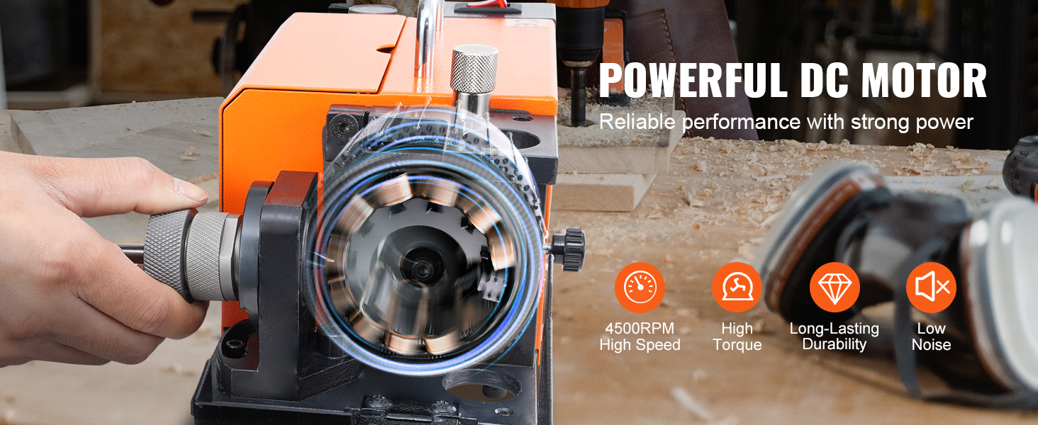 VEVOR MR-20G Drill Bits Sharpener 3-20mm Bits Grinder Sharpener