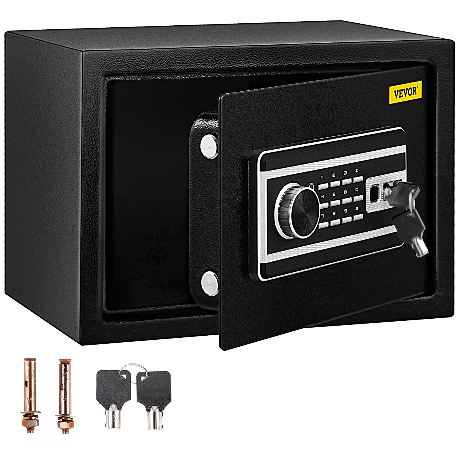 VEVOR Safe Box, 0.8 CU.FT Fingerprint Safe Box for Money with 2