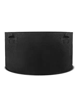 Bolsa de cultivo VEVOR negra con asas resistentes y diseño cilíndrico espacioso.