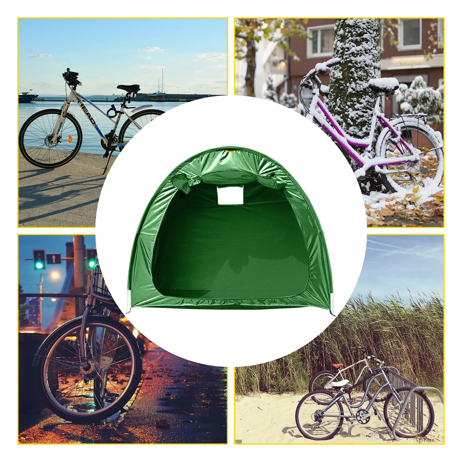 Funda para bicicleta VEVOR que protege las bicicletas en diversas condiciones climáticas.