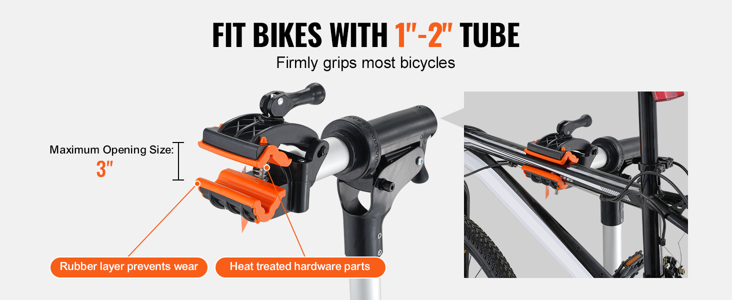 Pied d'atelier vélo, hauteur réglable de 835-1440 mm, support de réparation de vélo