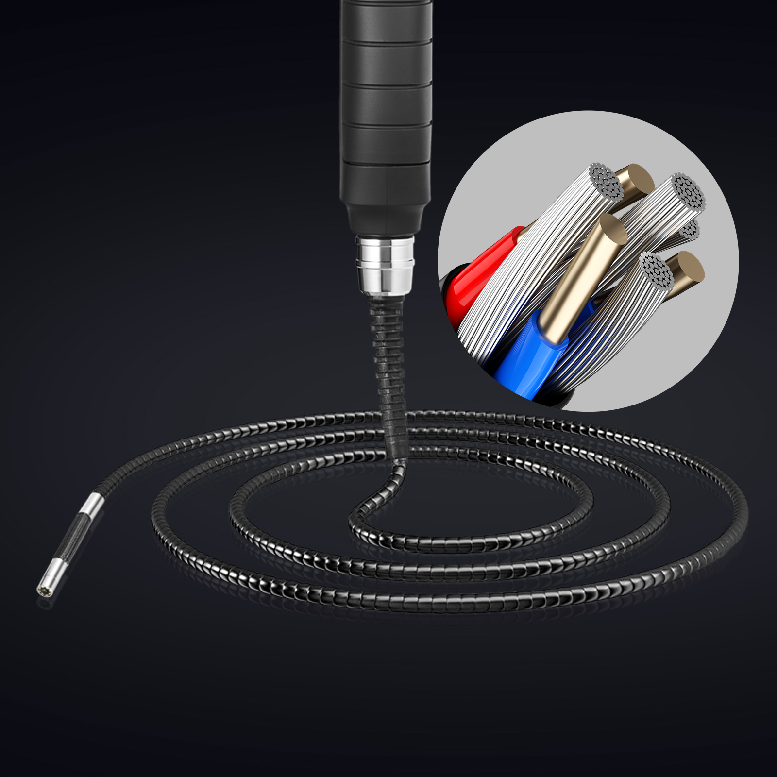 保障できる VEVOR 5 Articulating 180° Two-Way Endoscope Borescope 語学・辞書・学習参考書