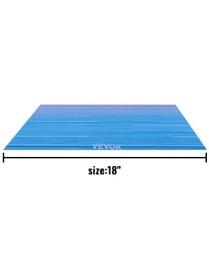 blue VEVOR rv awning, 18 inches wide, showcasing horizontal stripes.