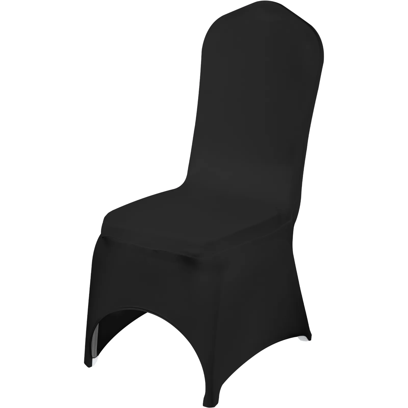 Silla negra con funda de silla VEVOR ajustada