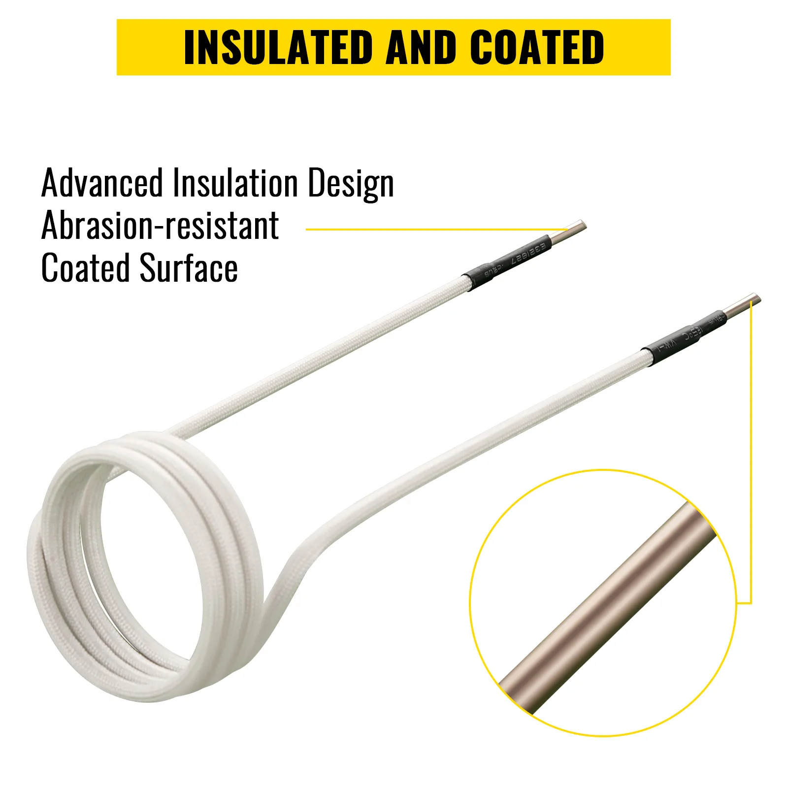 VEVOR induction heater with advanced insulation and abrasion-resistant coated surface.