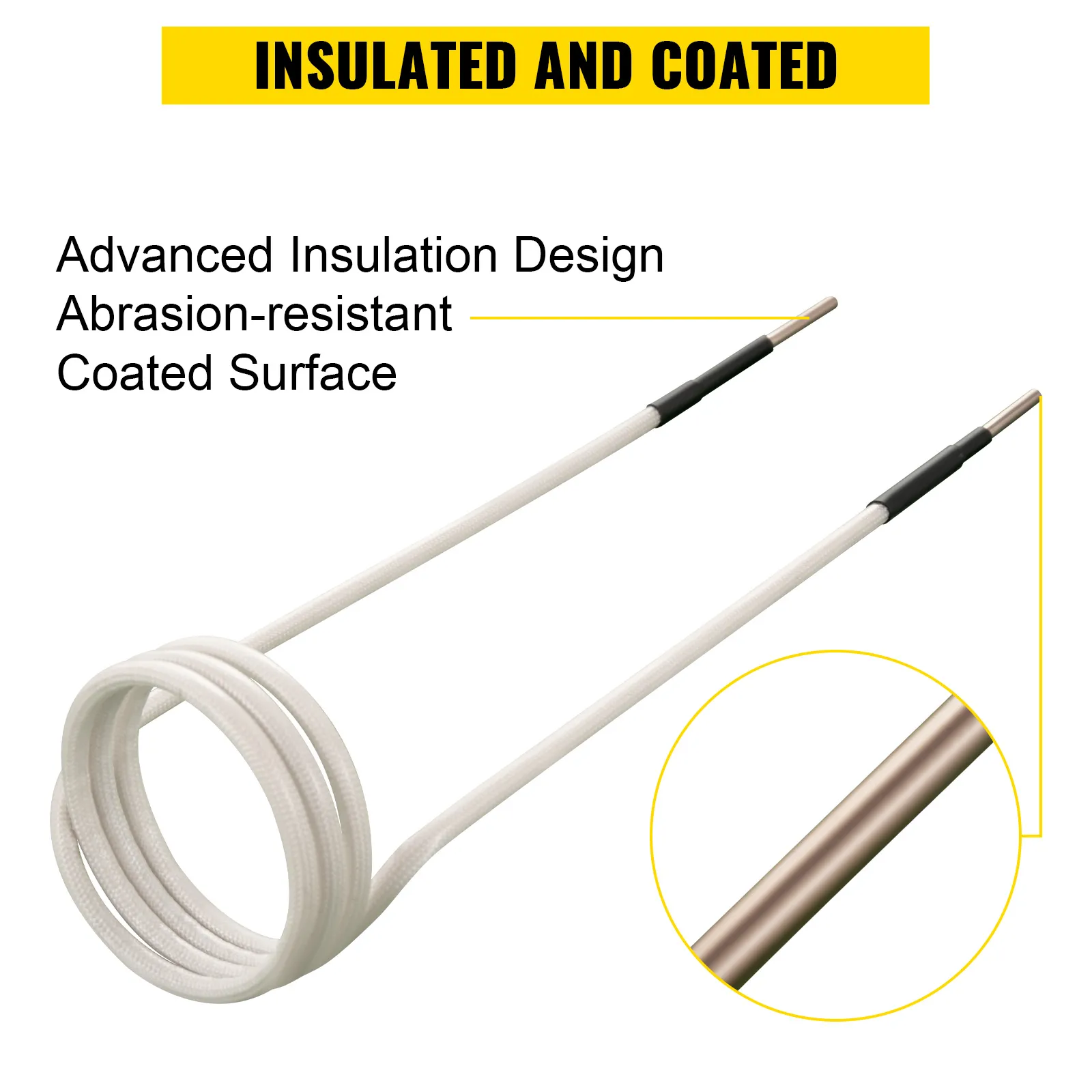 VEVOR induction heater kit insulated and coated wire with advanced design.