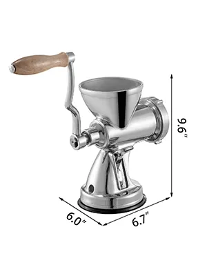 VEVOR wheatgrass juicer with wooden handle and 9.6" height.